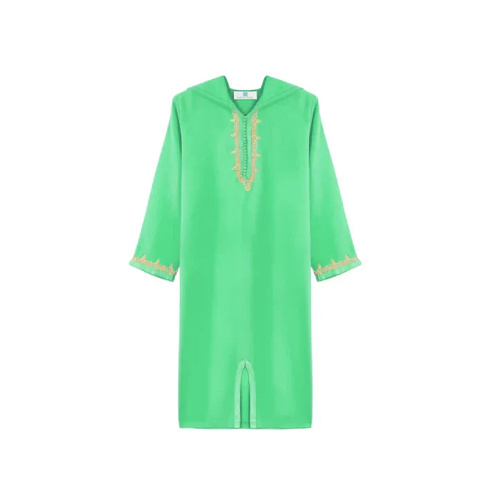 Green Paris Moroccan Djellaba for girls kids