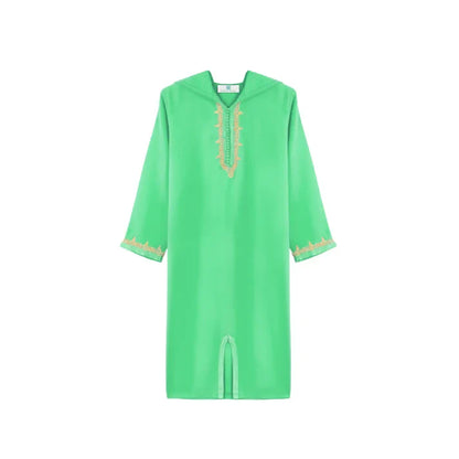 Green Paris Moroccan Djellaba for girls kids