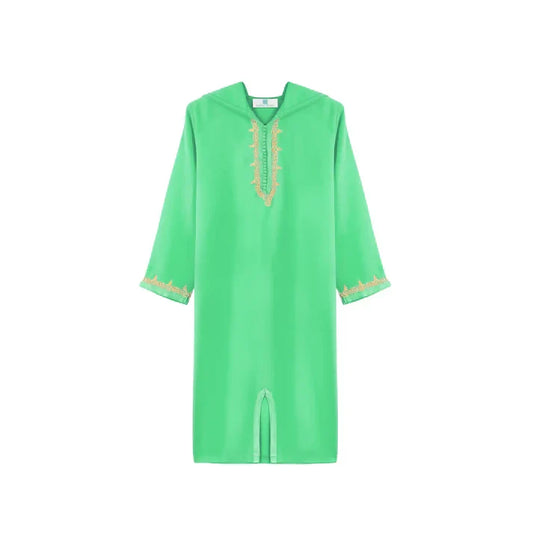 Green Paris Moroccan Djellaba for girls kids