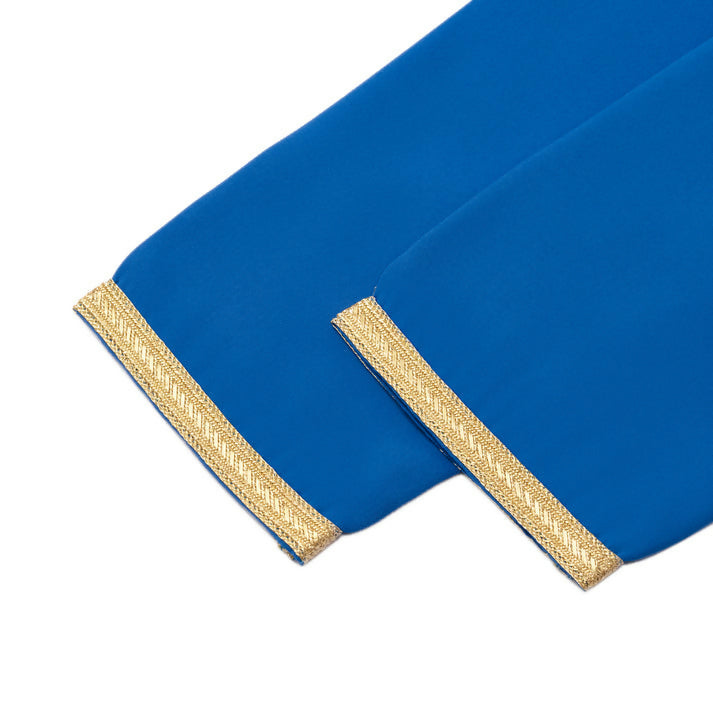 Electric blue Moroccan Djellaba for girls kids