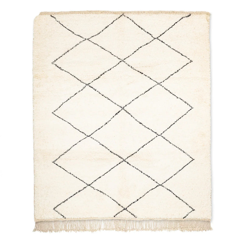 Luxurious Moroccan Beni Ourain Handmade Rug