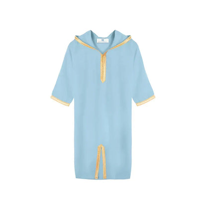 Light blue Moroccan Djellaba for girls kids