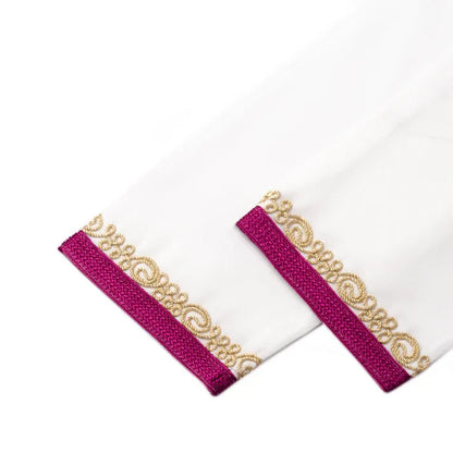 White Pink Moroccan Djellaba for girl kids