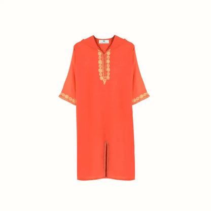 Orange Djellaba for girls kids