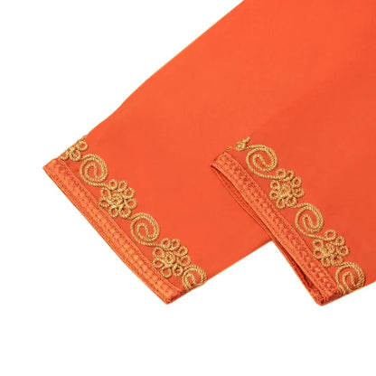 Orange Djellaba for girls kids
