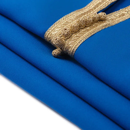 Electric blue Moroccan Djellaba for girls kids