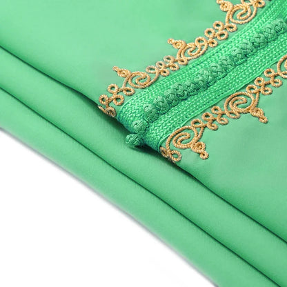Green Paris Moroccan Djellaba for girls kids