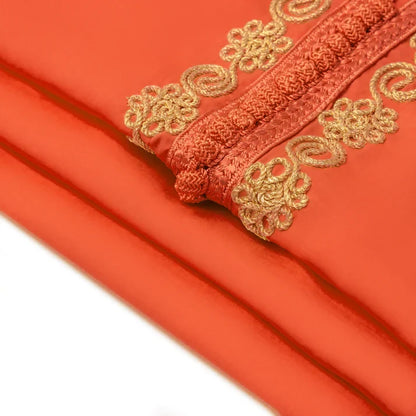 Orange Djellaba for girls kids